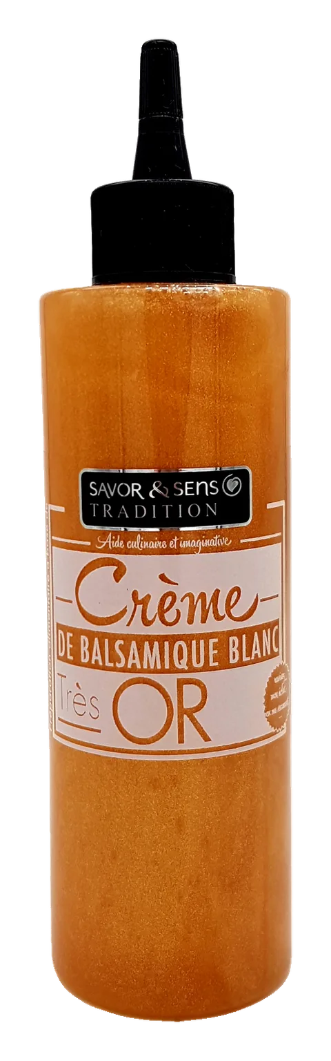 Weiße Balsamico-Creme Gold