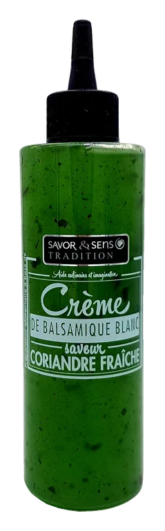 Crème de balsamique blanc saveur coriandre fraîche