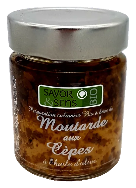 Moutarde aux Cèpes à l’huile d’olive Petit pot