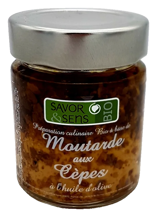 Porcini mustard with olive oil, small jar
