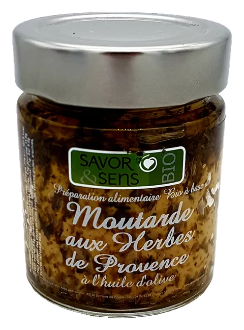 Moutarde aux Herbes de Provence à l’huile d’olive Petit pot
