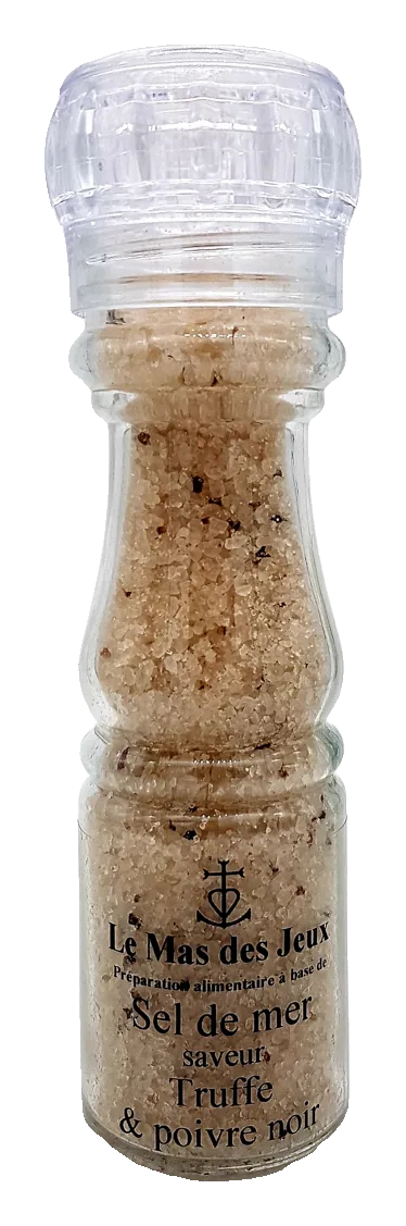 Sal marina sabor trufa y pimienta negra
